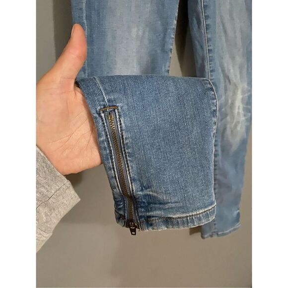 Banana Republic Light Wash Skinny Zip Leg Size 25 - Picture 4 of 8